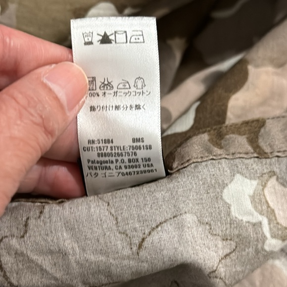 Patagonia Badoo Organic Cotton Double Wrap Mini Skirt Floral Tan Pink Tie Y2K-4 - Picture 8 of 8